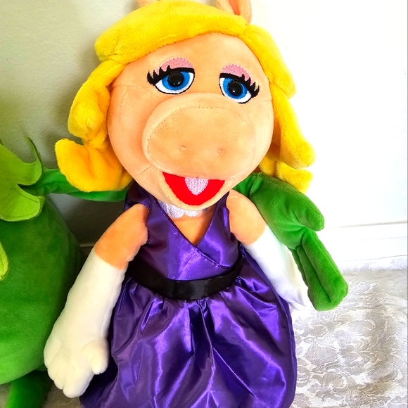 Disney Miss Piggy & Kermit the Frog Muppets Stuffies- EUC! - Picture 2 of 16